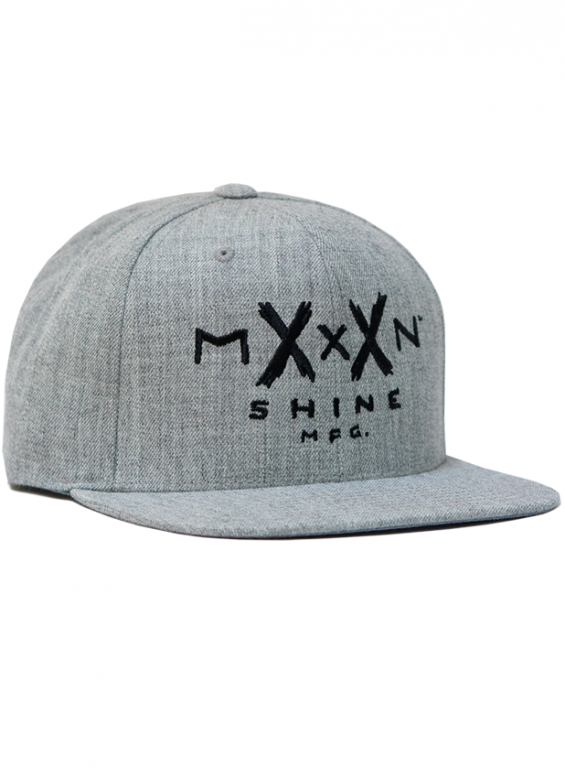 Moonshine MFG Logo Snapback Heather Grey 2016